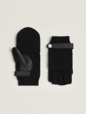手袋 - メンズ カシミヤニットキャップ＆レザーグローブ | Hermès